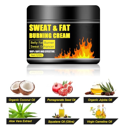 Sweat & Fat Burning Cream£¬Belly Fat Burner Sweat Enhancer£¬Slimming Massage Cream£¬Burns cellulite on thighs, legs, abdomen and buttocks£¬Suitable for both men and women£¬4.23 OZ
