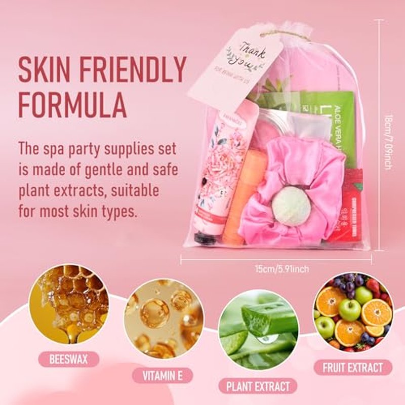 120 PCS Spa Party Supplies for Women Include Face Masks Skincare, Under Eye Patches, Lip Mask, Lip Balm, Hand Cream, Foot Bath Bombs, Compressed Towel, Hair Band, Sleepover Party Supplies