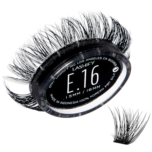 Lashify Extreme 16mm Gossamer DIY Eyelash Extensions Refill, Black, Easy False Lashes To Add Tremendous Volume