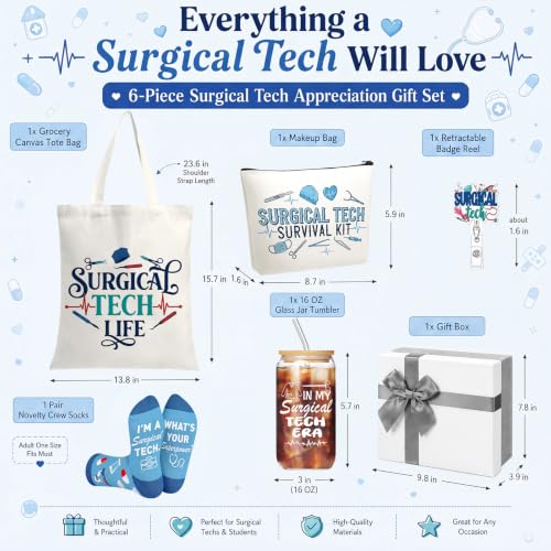 Surgical Tech Gift Set - Fun Medical Design for Women, Variation of Surgical Tech