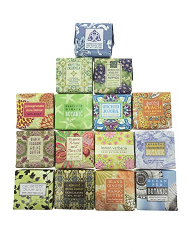 Greenwich Bay Assorted Soap Sampler Pack - 15 Mini Shea & Essential Oil Bars