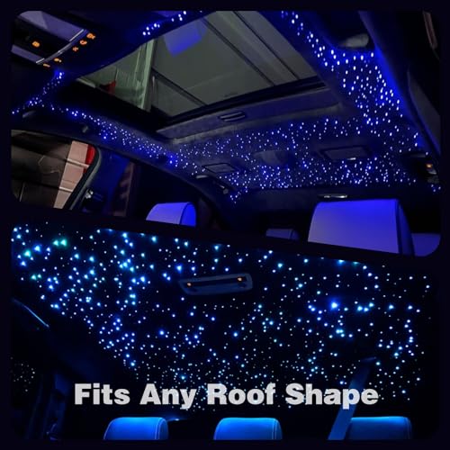 Star Ceiling Fiber Optic Light Kit 16W 500pcs 6.5ft Remote Control for Car & Home