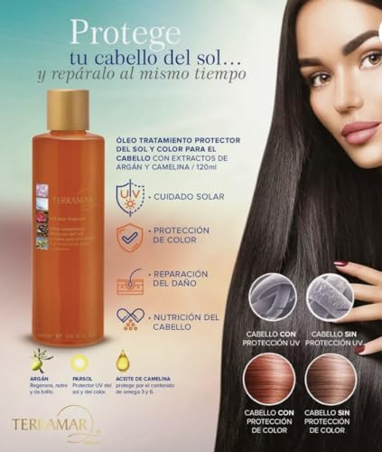 Hair Oil for Color-Treated Hair with UV Protection & Shine Boost, 120ml