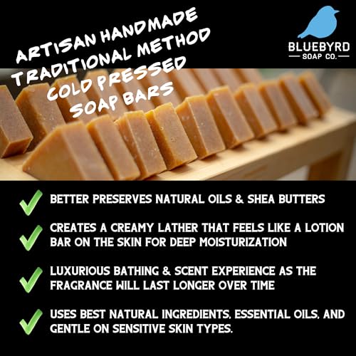 Solid Shampoo Bar Set - Organic Hair & Body Wash for Men & Women, Cherry Almond, 5 Pack - Shampoo