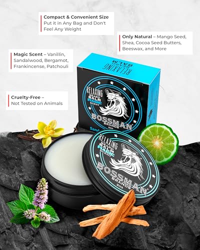 Bossman Jelly Beard Oil & Beard Balm Combo - Magic Scent - Natural Nourishing Set