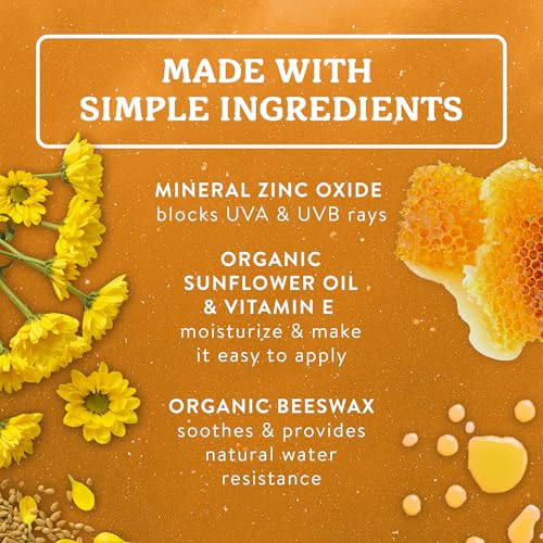 Kids Mineral Sunscreen Set SPF 40 Cream & SPF 35 Stick - 2.9 Fl Oz + 0.65 Ounce Pack of 2