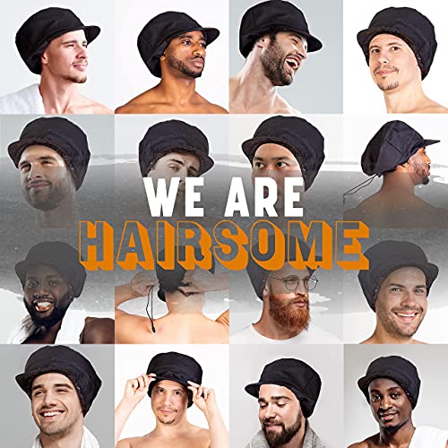 Men's Waterproof Adjustable Shower Cap for Braids Curls & Locs - Reusable & Durable