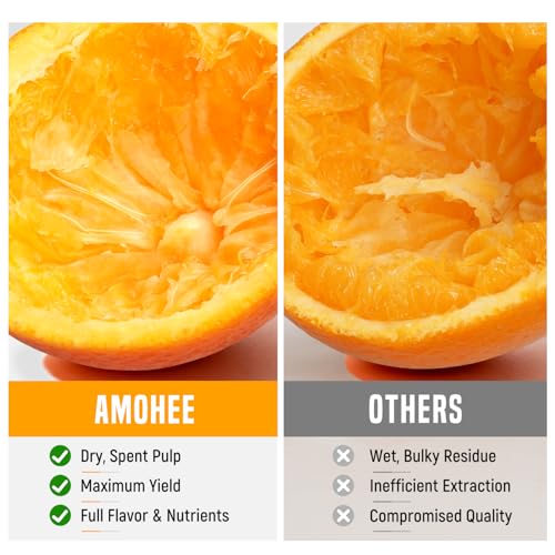 Manual Citrus Juicer Stainless Steel Countertop Fruit Press for Oranges & Lemons