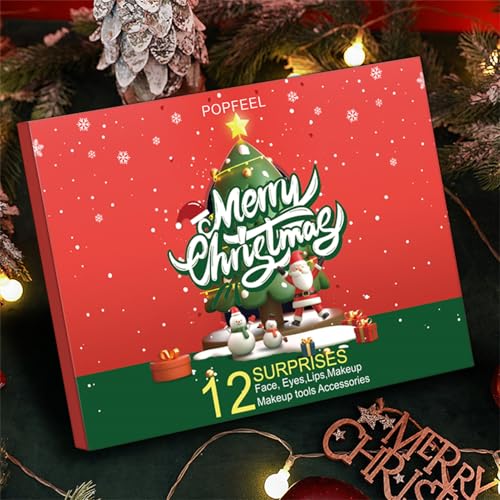 Makeup Advent Calendar 2026, New Year Gifts for Teenage Girls Women All in One Makeup Kit Surprise Gift Valentines Day Countdown Calendar Gifts with Eyeshadow Palette Lipstick Foundation Eyebrow