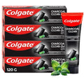 Colgate Charcoal Clean Black Gel Toothpaste 480g (4x120g) Deep Clean