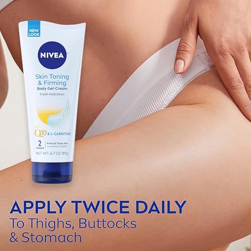 NIVEA Skin Firming & Anti-Wrinkle Neck and Chest Cream Set, 2 x 6.7 Oz
