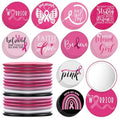 200 Pcs Breast Cancer Awareness Gifts Pocket Mirror Bulk Portable Travel Mirrors Pink Ribbon Breast Survivor Compact Mirror for Charity Women Public School Events Supplies (Inspirational)
