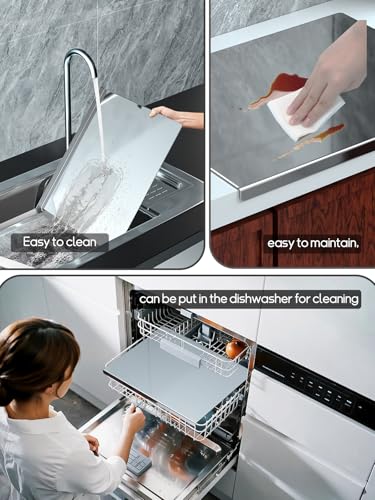 TaiSENtric 19.6 x 15.3 Inch Titanium Cutting Board Non-Toxic & Dishwasher Safe