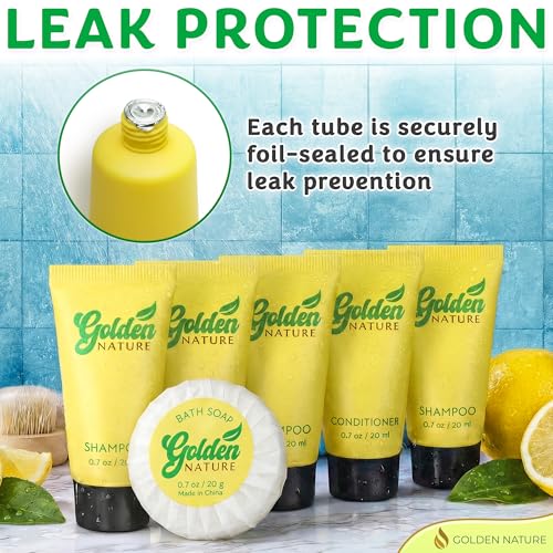 Travel Size Soap, Shampoo & Conditioner Set - 0.7 oz Each, 150 Pcs - Jasmine Scent - 3-Piece Hotel Toiletries Kit (Variation of THIS listing: 0.7 Ounce Pack of 50 / 3-Piece Set)