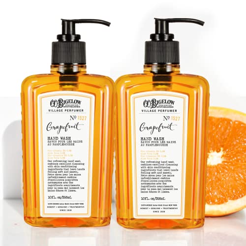 Grapefruit Hand Wash with Aloe Vera - Pack of 2, 10 fl oz | Moisturizing & Refreshing