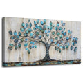 Large Canvas Wall Art for Living Room Bedroom Office - Green Tree Landscape Painting 24x48
