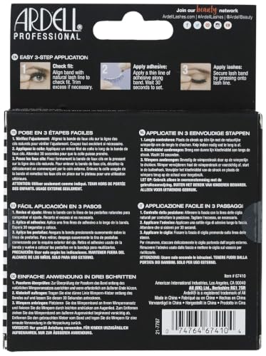 Black 811 Faux Mink Lashes - Knot-Free Invisiband, Natural Wispy Reusable Fake Eyelashes - 4 Pairs