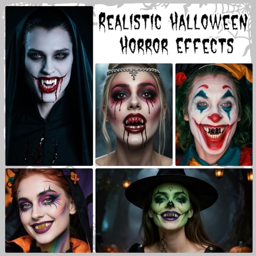 Professional Halloween Black Tooth Paint, Temporary Black Tooth Paint£¬Decayed Rotten Cruddy Missing Teeth Makeup, Perfect for Cosplay, Halloween Makeup, Theater, Costume Party