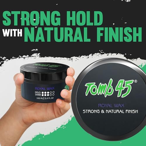 Tomb 45 Royal Wax – 3.5oz per Pack (Pack of 2) Hair Wax
