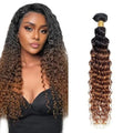 Deep Wave Human Hair Bundle 30 Inch - Omber 1B/4/30 Brazilian Virgin Hair