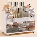 Anyoifax White Makeup Organizer with Large Drawers - Countertop Storage