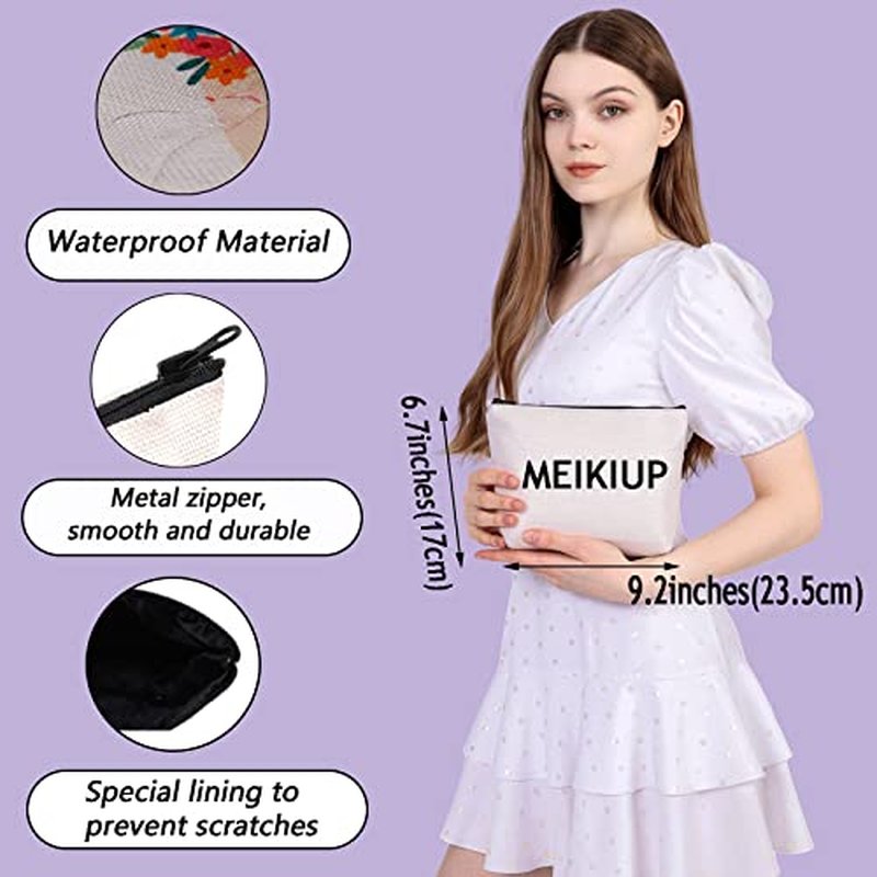 MEIKIUP Fairy Tale Makeup Bag Fairy Tale Fans Gift Magical Cosmetic Makeup Bag Magical Garden Lover Gift (Fairy bag)