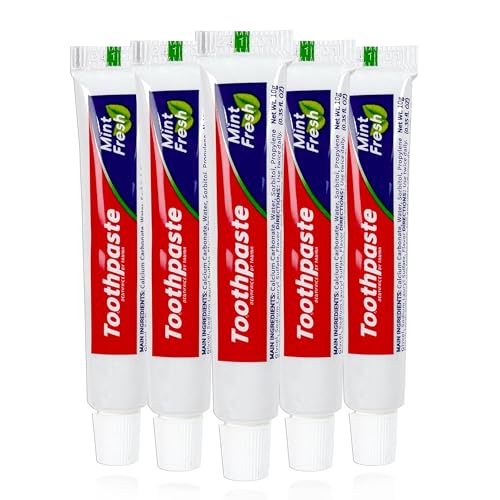 200Pcs Travel Size Disposable Toothpaste Set - Mint Flavor, 0.35oz, For Hotels & Guests - Variation of 200-Count