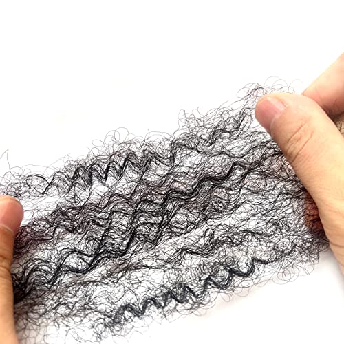 Afro Kinky Human Hair Extensions 16 Inch 60g for Dreadlocks & Braids - Black