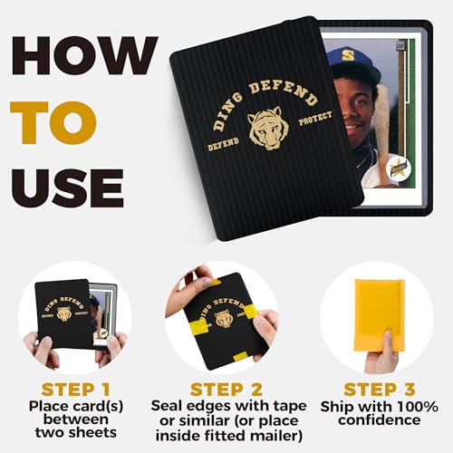 Black 510 Pack Trading Card Protectors Hard Plastic Card Sleeves for Collectibles