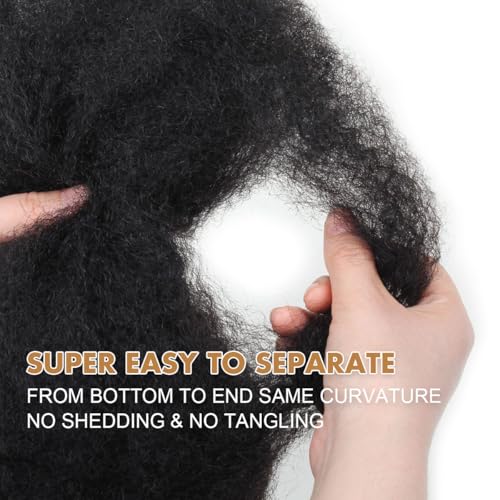 14 Inch Black Afro Kinky Human Hair for Dreadlocks & Locs - 50g