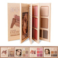 43-Color Makeup Palette with Eyeshadow, Highlighter, Blush & Contour - Book-Style Portable Set
