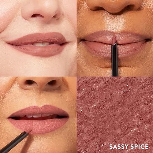LAURA GELLER NEW YORK Italian Marble Sheer Lipstick, Berry Banana + Modern Classic Lip Liner, Sassy Spice