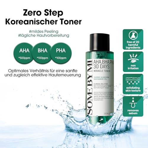 Acne Face Cleanser & Exfoliating Toner Set for Sensitive Skin