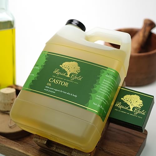 Liquid Gold Inc - 32 oz - Premium Castor Oil - Cold Pressed Pure Natural Organic