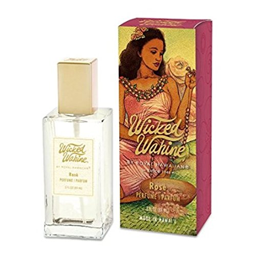 Wicked Wahine Rose Perfume - Floral, Fresh Scent, 3 oz - Tikimaster