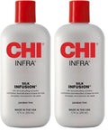 CHI Infra Silk Infusion Leave-In Hair Treatment 12 Oz Pack of 2 - Strength & Shine