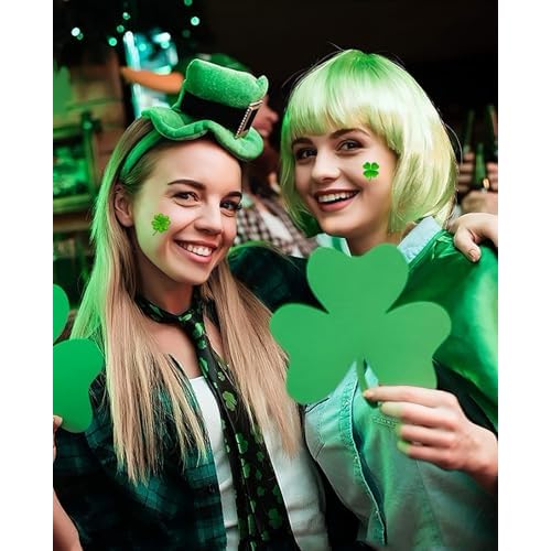 Y&C TENCOB 100 PCS St. Patrick's Day Shamrock Temporary Tattoos for Women Men Teenagers, Best Choice for St. Patrick's Day DIY Party Decoration Favors (StPatricksDay)