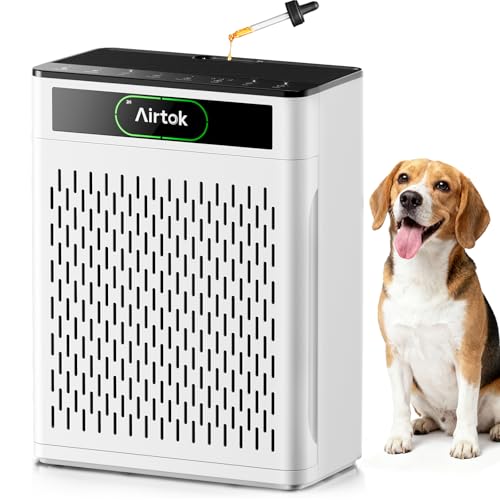 Airtok HEPA Air Purifier for Large Rooms Up to 1848 sq.ft - White