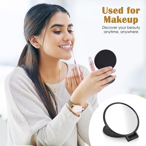Windspeed 36Pcs Folding Black Compact Mirror Pack 2.4 in Black Mini Pocket Mirror for Purse, Pocket, Small Appreciation Gifts for Women