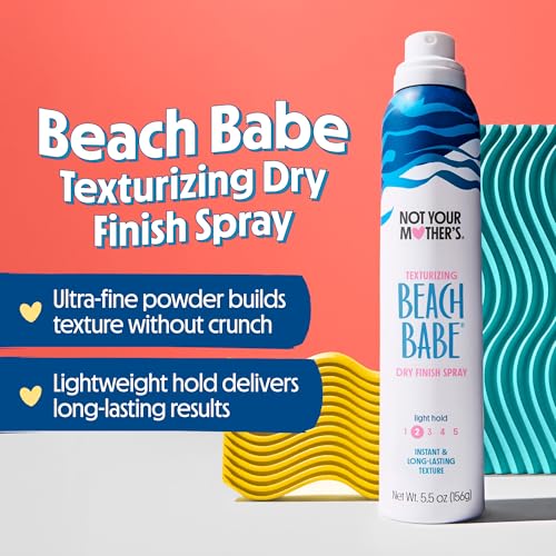 Not Your Mother's Beach Babe Texturizing Dry Finish Spray (2-Pack) - Add Instant, Buildable Texture to Dry Hair - Essentials for All Hair Types