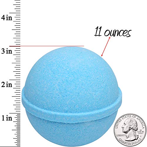 Ocean Breeze Lavender Bath Bombs Gift Set of 2 with Jewelry Rings - Style 6, Made in USA