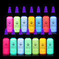 Fluorescent Tattoo Ink Set - 14 Colors UV Glow Pigment Kit - 1 fl oz (30ml) - Professional & Beginner