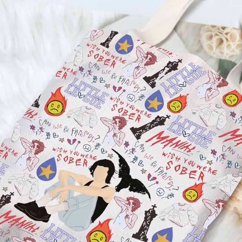 G2TUP Singer Album Tote Bag Music Fans Gift Singer Album Lyrics Shoulder Bag Singer Concert Tour Merch