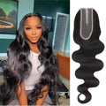 18 Inch Body Wave HD Lace Closure Human Hair - 2x6 Brazilian Virgin, Pre-Plucked with Baby Hair, Natural Color