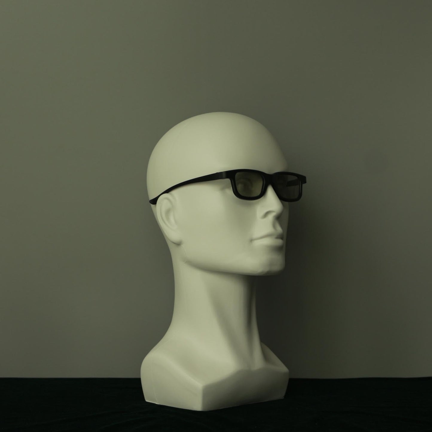 KimRuima Male Mannequin Head for Wigs Hats Sunglasses (White, 1PCS)