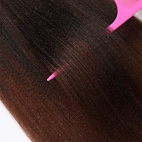 ShowCoco 20 Inch Ombre Pre-Stretched Braiding Hair Extension #1B/30 Pack of 8 for Crochet & Twist Styles