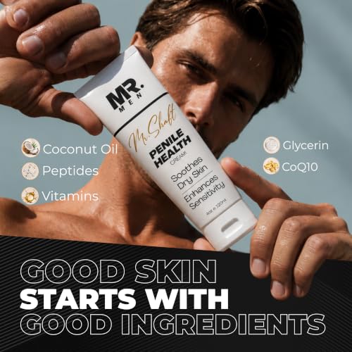 Men's Fragrance-Free Penile Moisturizer Cream 4oz - Soothes & Hydrates Dry Skin