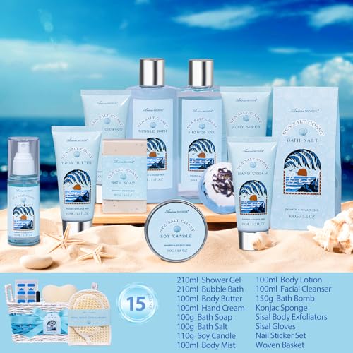 Gifts for Women, Birthday Gifts for Women, Bath and Body Gift Set, Self Care Gifts Spa Gift Baskets, Relaxing Bath Set for Mom, Girlfriend, Sister, Female Friends, Coworker
