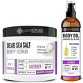 pureSCRUBS Lavender Body Scrub + Lavender Body Oil Bundle