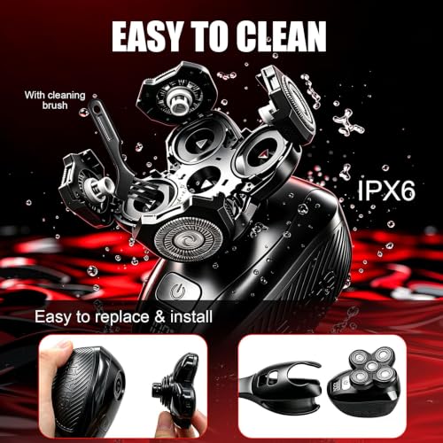 Men's Back Shaver with Long Handle - Detachable, Rechargeable Grooming Tool